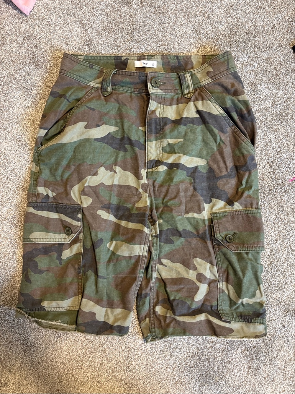 TNA Women Camo Cargo Shorts